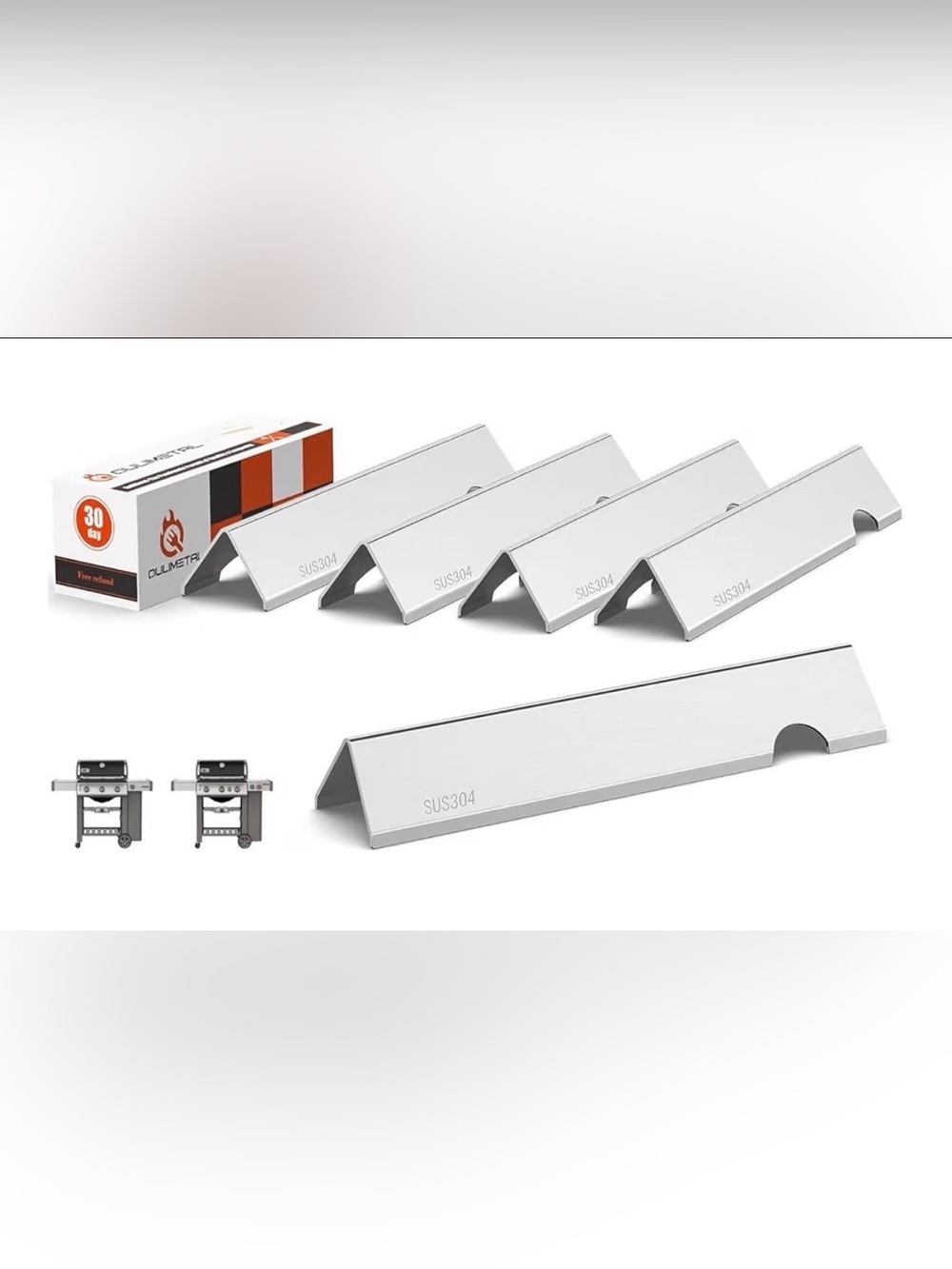 SUS304 GS4 Genesis II Flavorizer Bars for Weber Genesis II/LX 300 Series